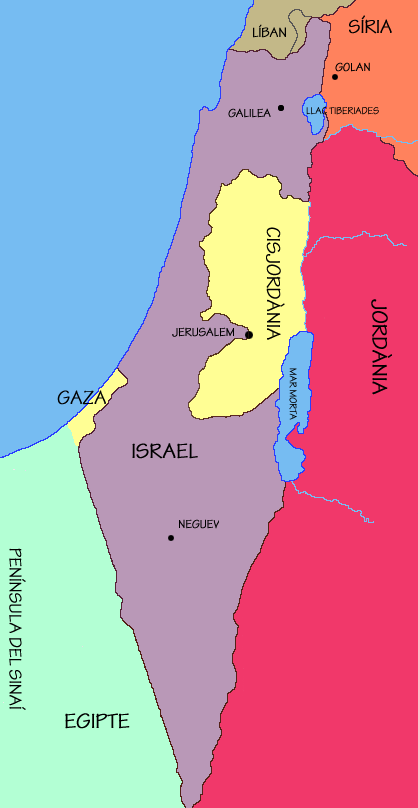 Mapa general de Palestina