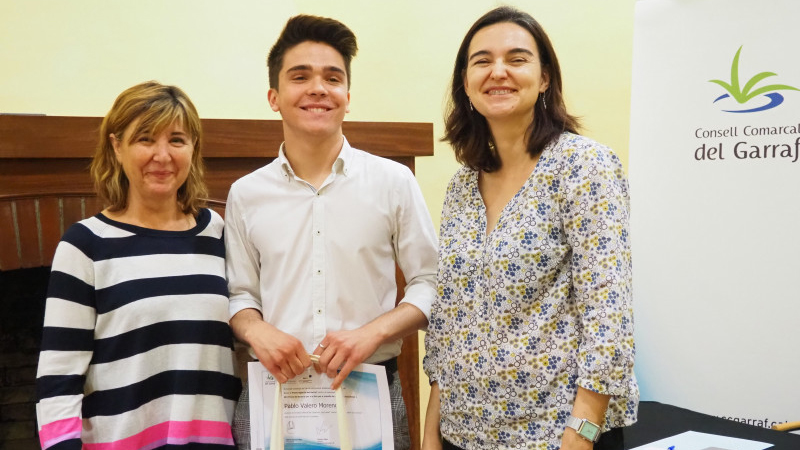 Pablo Valero, alumne de l’institut Cabanyes, guanya Premi de Recerca per a la Pau del Garraf