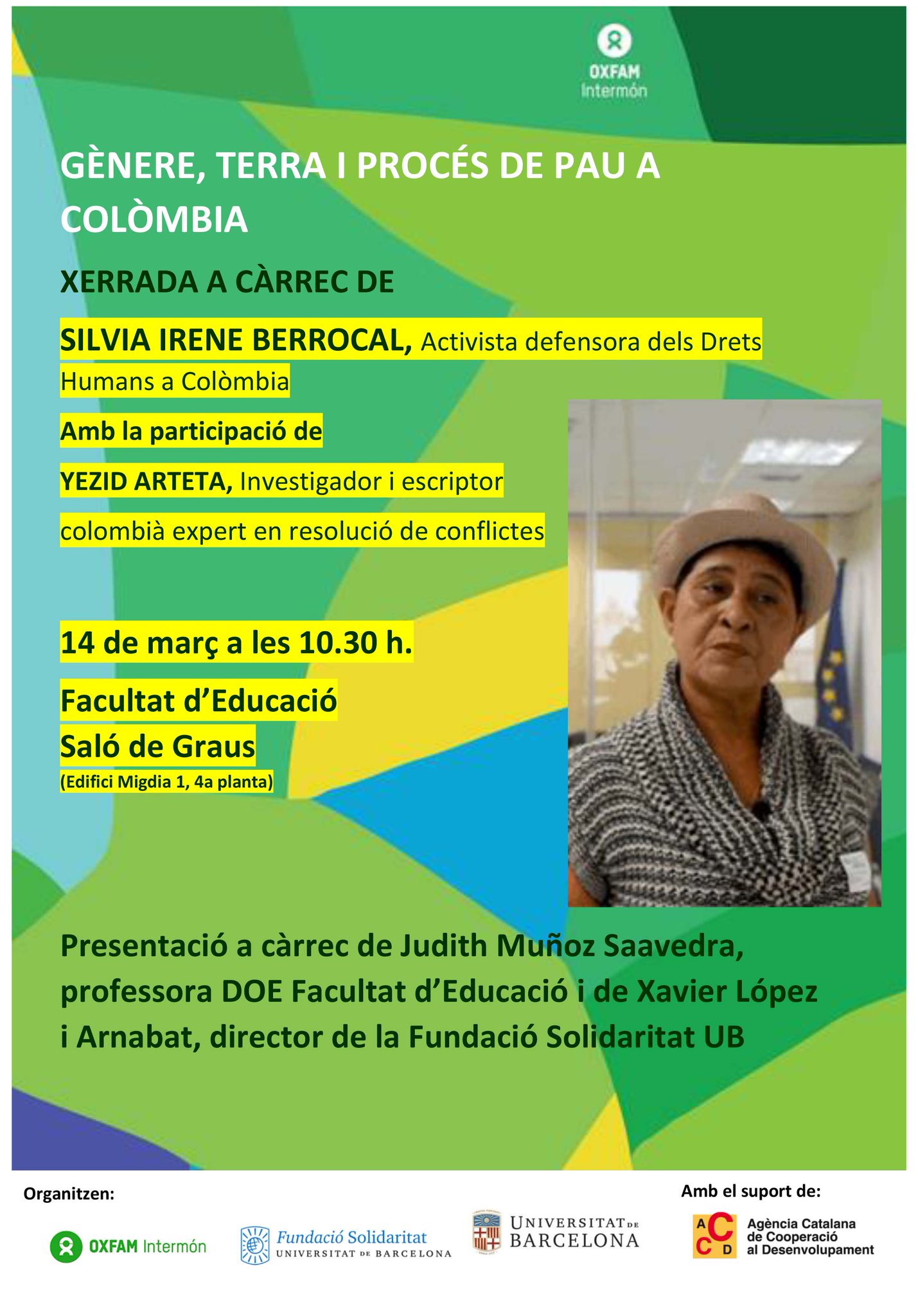 Sensibilització sobre gènere, terra i procés de pau a Colòmbia